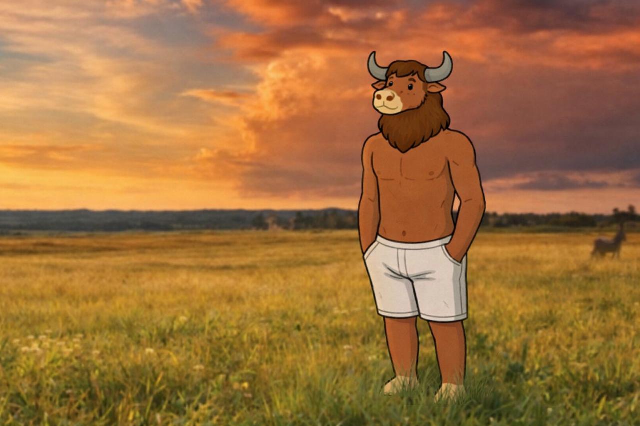 Minotaur in Field